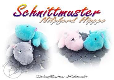 Schnittmuster Nilpferd Hippo + Stickdatei